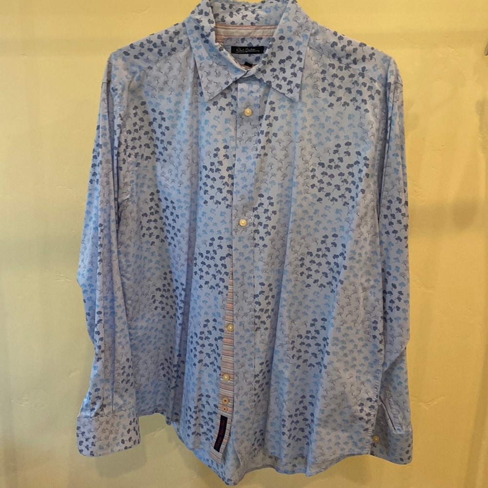 Robert Graham Long Sleeve Buttoned down shirt, size XL.
